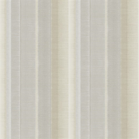 Potter Off-White Flat Iron Vertical Striped Wallpaper