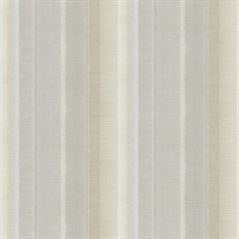 Potter Off-White Flat Iron Vertical Striped Wallpaper
