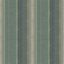 Potter Teal Flat Iron Vertical Striped Wallpaper