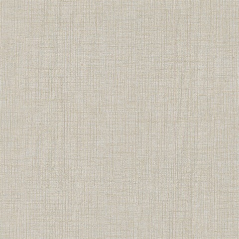 Powder Sand Rugged Crosshatch Woven Linen Wallpaper