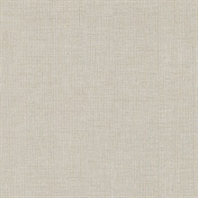 Powder Sand Rugged Crosshatch Woven Linen Wallpaper