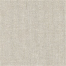 Powder Sand Rugged Crosshatch Woven Linen Wallpaper
