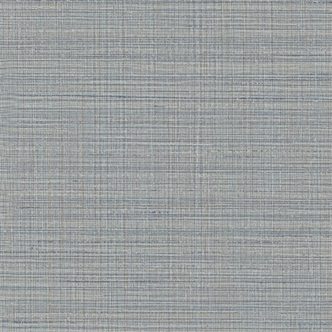 Premiere Blue Faux Linen Wallpaper