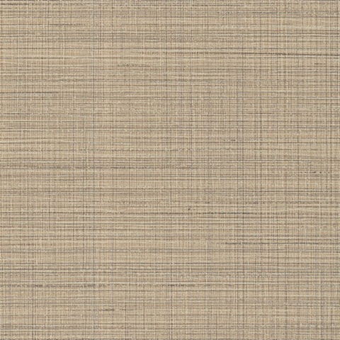Premiere Light Brown Faux Linen Wallpaper