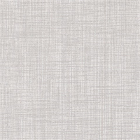 Premiere Light Grey Faux Linen Wallpaper
