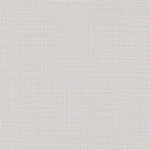 Premiere Light Grey Faux Linen Wallpaper