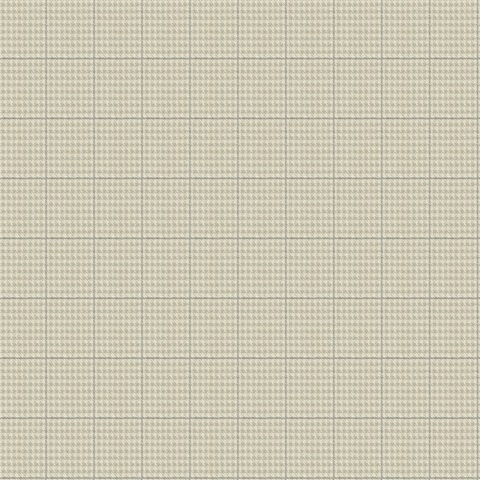 Prescott Taupe Glen Check Wallpaper