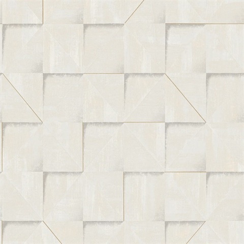 Prism Grid White Wallpaper