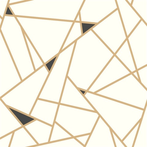 black and gold geometric wallpaper