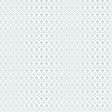 Priti Light Blue Floral Geo Grid Wallpaper