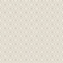 Puck Light Brown Geometric Wallpaper