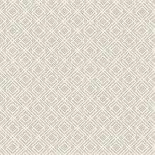 Puck Light Brown Geometric Wallpaper