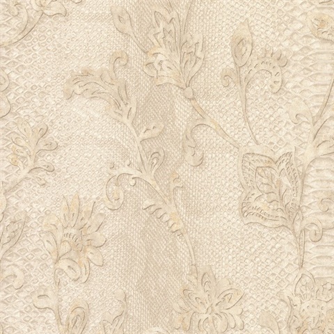 Puglia Cream Python Scroll Wallpaper