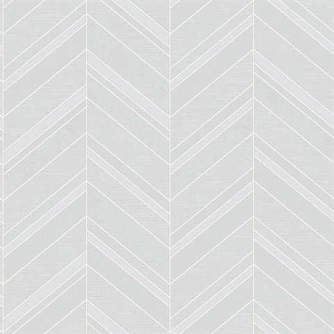 Punta Mita Grey Chevron Wallpaper