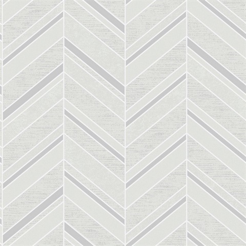 Punta Mita Ivory Chevron Wallpaper