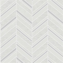 Punta Mita Ivory Chevron Wallpaper