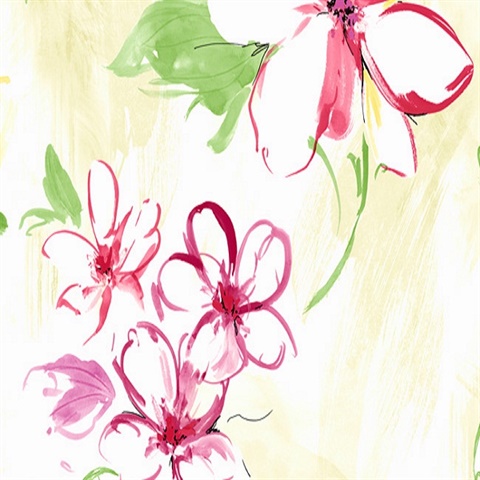 Purple and Pink Monet Floral