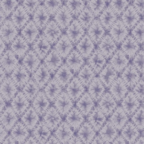 Purple Commercial Shibori Geometric Wallpaper