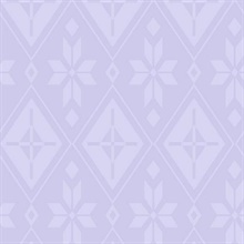 Purple Disney Frozen 2 Elsa's Bedroom Wallpaper