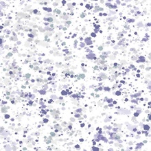 Purple & White Commercial Splatter Wallpaper