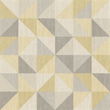 Puzzle Yellow Geometric Wallpaper