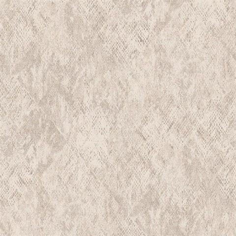 Python Diamond Texture Beige Wallpaper