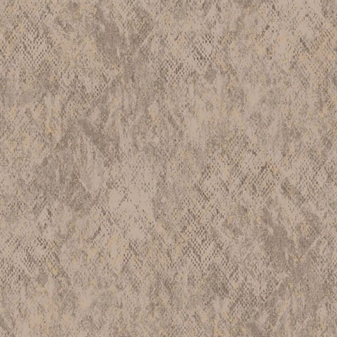 Python Diamond Texture Taupe Wallpaper