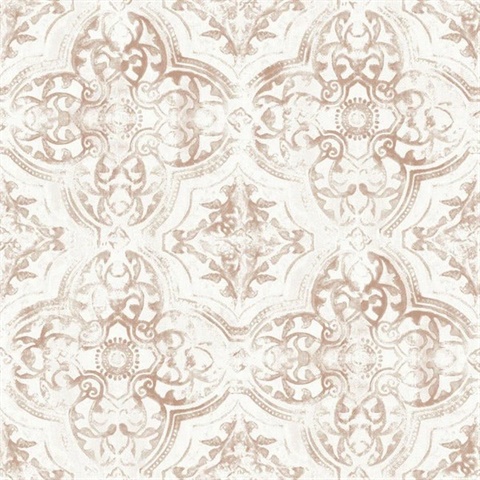 Quartet Neutral and Terracotta Wallpaper