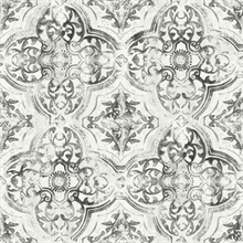 Quartet White and Black Wallpaper