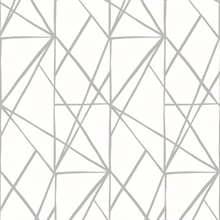 Quartz Geo Geometric Harbor Grey Peel and Stick Wallpaper