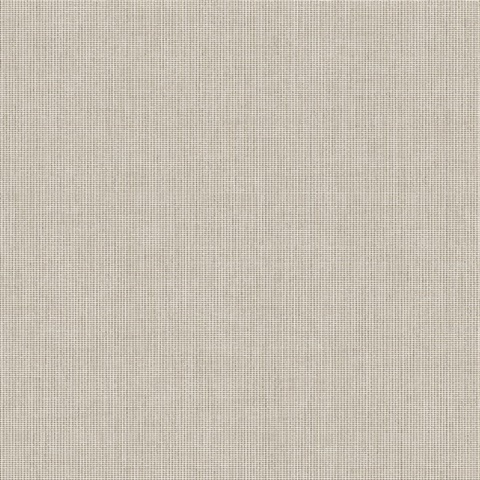 Queens Weave Taupe Gray Wallpaper