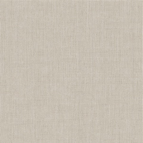 Queens Weave Taupe Gray Wallpaper