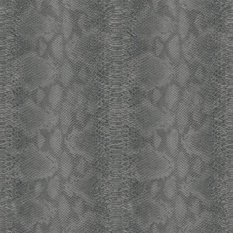 Queensbridge 27 Black Snakeskin Wallpaper