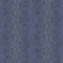 Queensbridge 27 Dark Blue Snakeskin Wallpaper