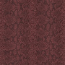Queensbridge 27 Dark Red Snakeskin Wallpaper