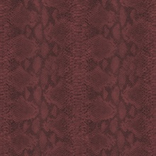 Queensbridge 27 Dark Red Snakeskin Wallpaper