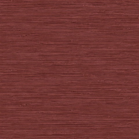 Queenscroft 27 Cardinal Faux Grasscloth Wallpaper