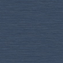 Queenscroft 27 Cayman Blue Faux Grasscloth Wallpaper