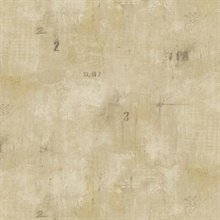 Queensdale Gold Unfinished Cement Wallpaper