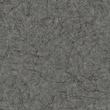 Queensdown 27 Charcoal Cracked Leather Wallpaper