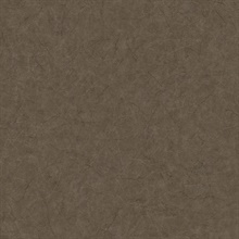 Queensdown 27 Hickory Cracked Leather Wallpaper