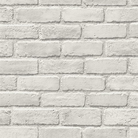 Queensferry 27 Light Grey Brick Wallpaper