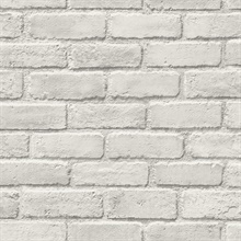 Queensferry 27 Light Grey Brick Wallpaper