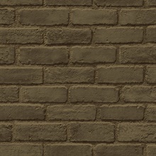Queensferry Metallic Copper Brick Wallpaper