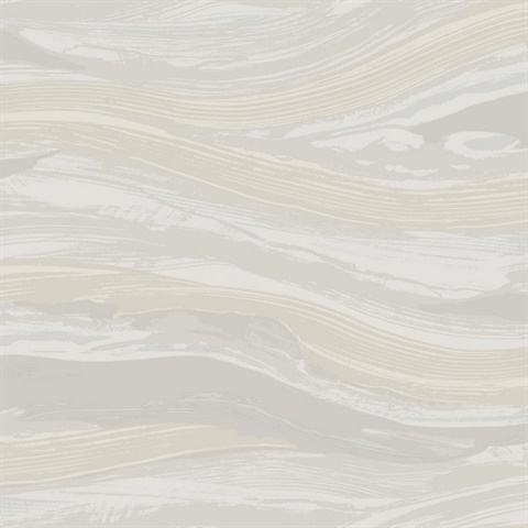 Queensmead White Modern Stone Wallpaper