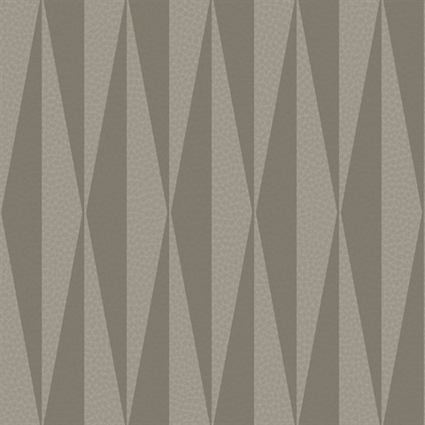 Queensway 27 Charcoal Geometric on Leather Wallpaper