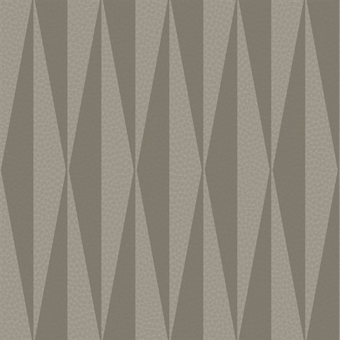 Queensway 27 Charcoal Geometric on Leather Wallpaper