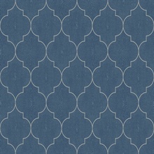 Questex Shagreen Tile Azure Commercial Wallpaper