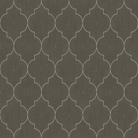 Questex Shagreen Tile Carob Commercial Wallpaper