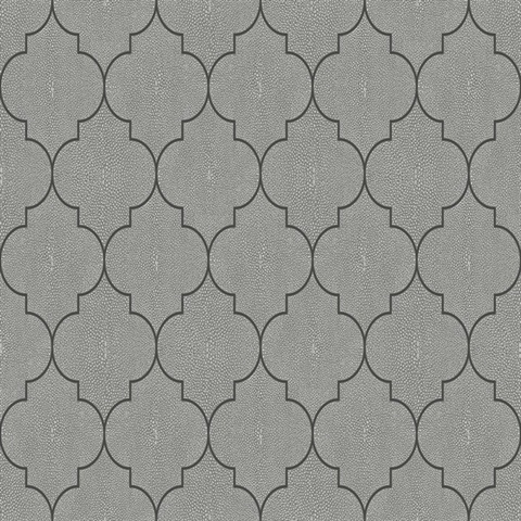 Questex Shagreen Tile Iron Commercial Wallpaper